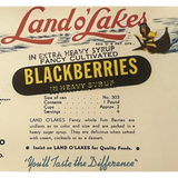 Rare Antique 1950s Land O' Lakes Can Label from Maryland