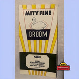 Rare Antique Vintage Broom Label Brings Nostalgic Charm Home