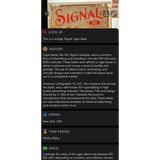 Rare Antique Vintage Signal Embossed Cigar Label from Early 1900s