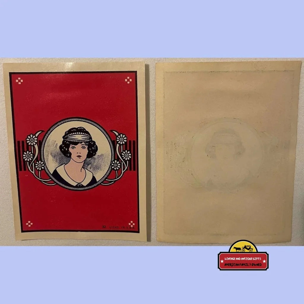 Rare Antique Vintage Maid Broom Label Unearths Early 1900s Charm