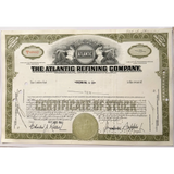 Rare Atlantic Refining Company Stock Certificate from the 1950s
