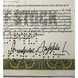 Rare Atlantic Refining Company Stock Certificate from the 1950s