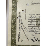 Rare Atlantic Refining Company Stock Certificate from the 1950s
