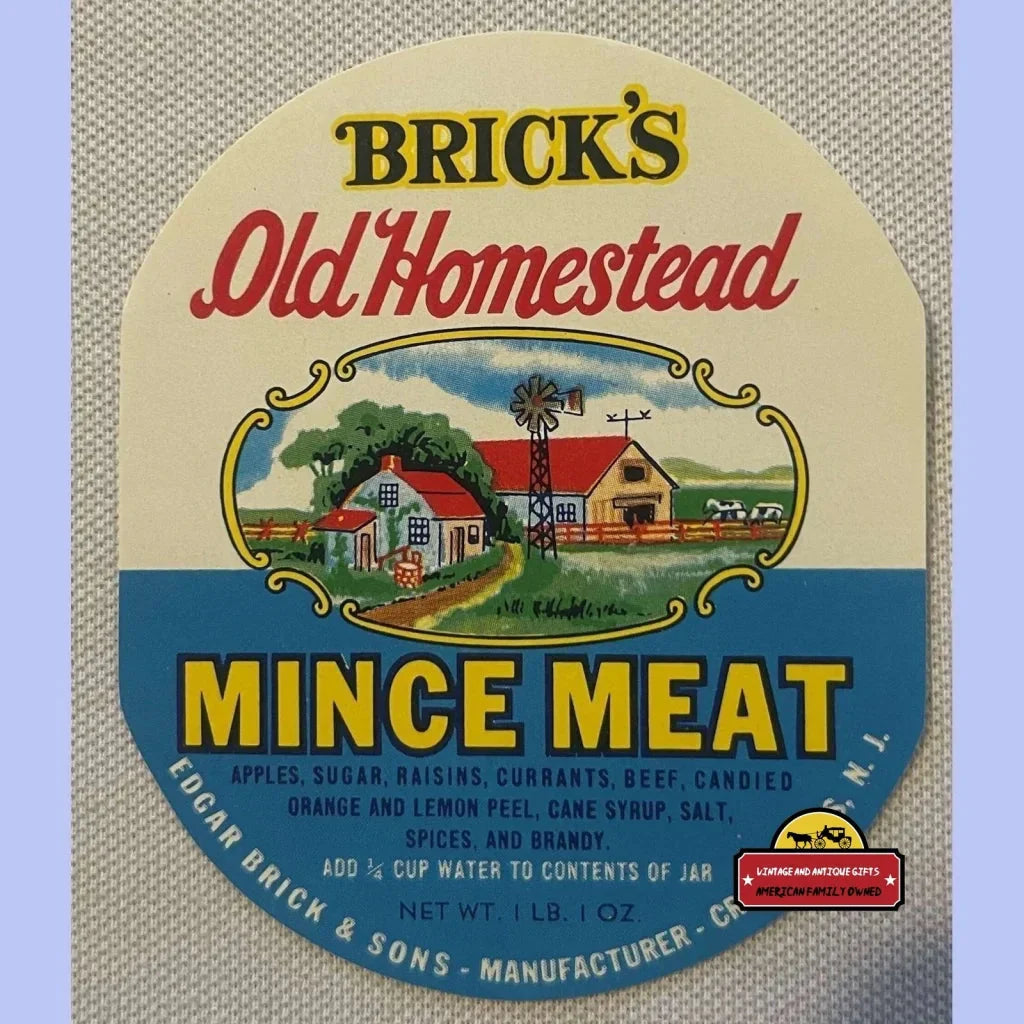 Rare Antique Vintage Old Homestead Mince Meat Labels Bundle