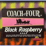 Rare Combo Vintage Coach and Four Soda Labels from 1960s