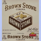 Rare Embossed Antique Cigar Label with Real Gold Flakes