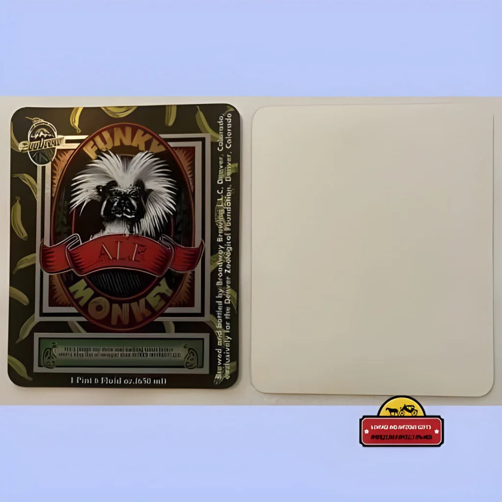 Rare Funky Monkey Ale Label From Denver Zoo's 90s Brewery
