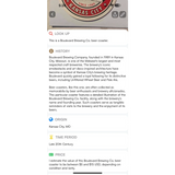 Rare Kansas City Vintage Boulevard Brewing Beer Coaster