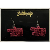 Rare NKOTB Boston Tour Block Earrings from 1991