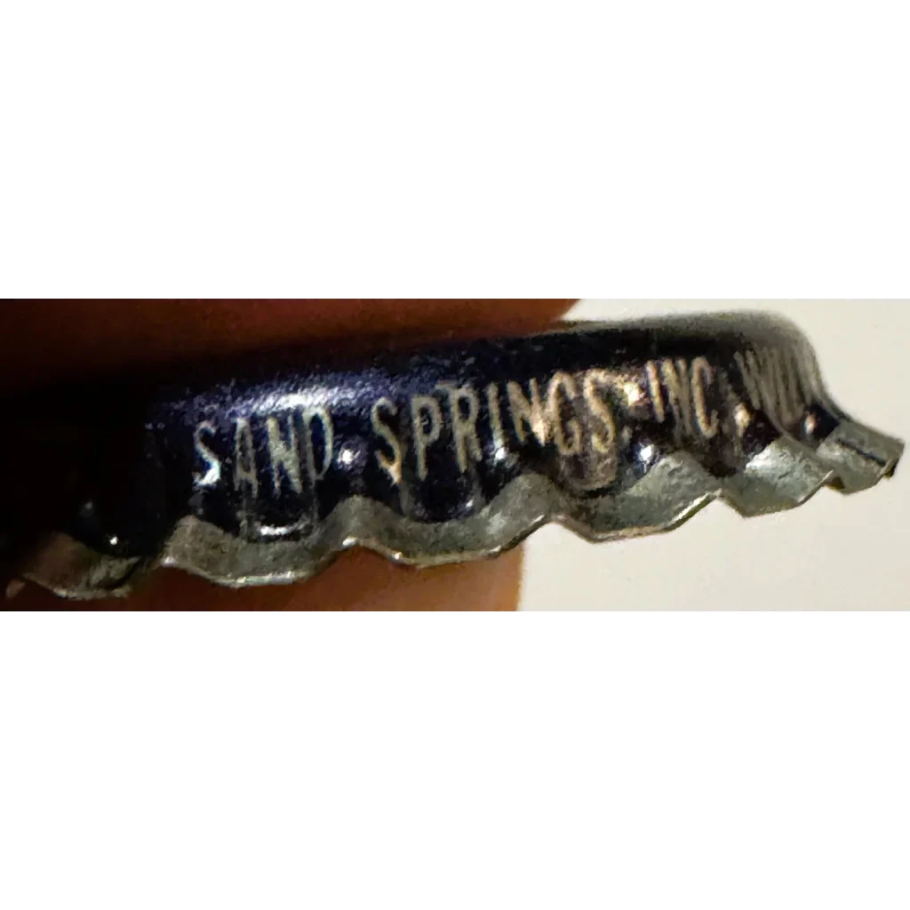 Rare Sand Springs Mineral Water Cap Treasure from the 1980s