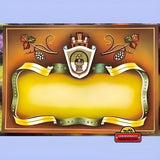 Rare Unprinted French Wine Label from 1920s Golden Age