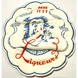 Rare Vintage 1950s Herman Jansen Coaster Featuring Elegant Lady