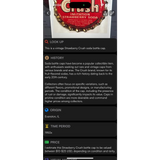 Rare Vintage 1950s Strawberry Crush Bottle Cap From Evanston