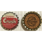 Rare Vintage 1950s Strawberry Crush Bottle Cap From Evanston