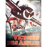 Rare Vintage 1963 Victoire Des Aigles Belgium Movie Poster, WWII Aerial Battles