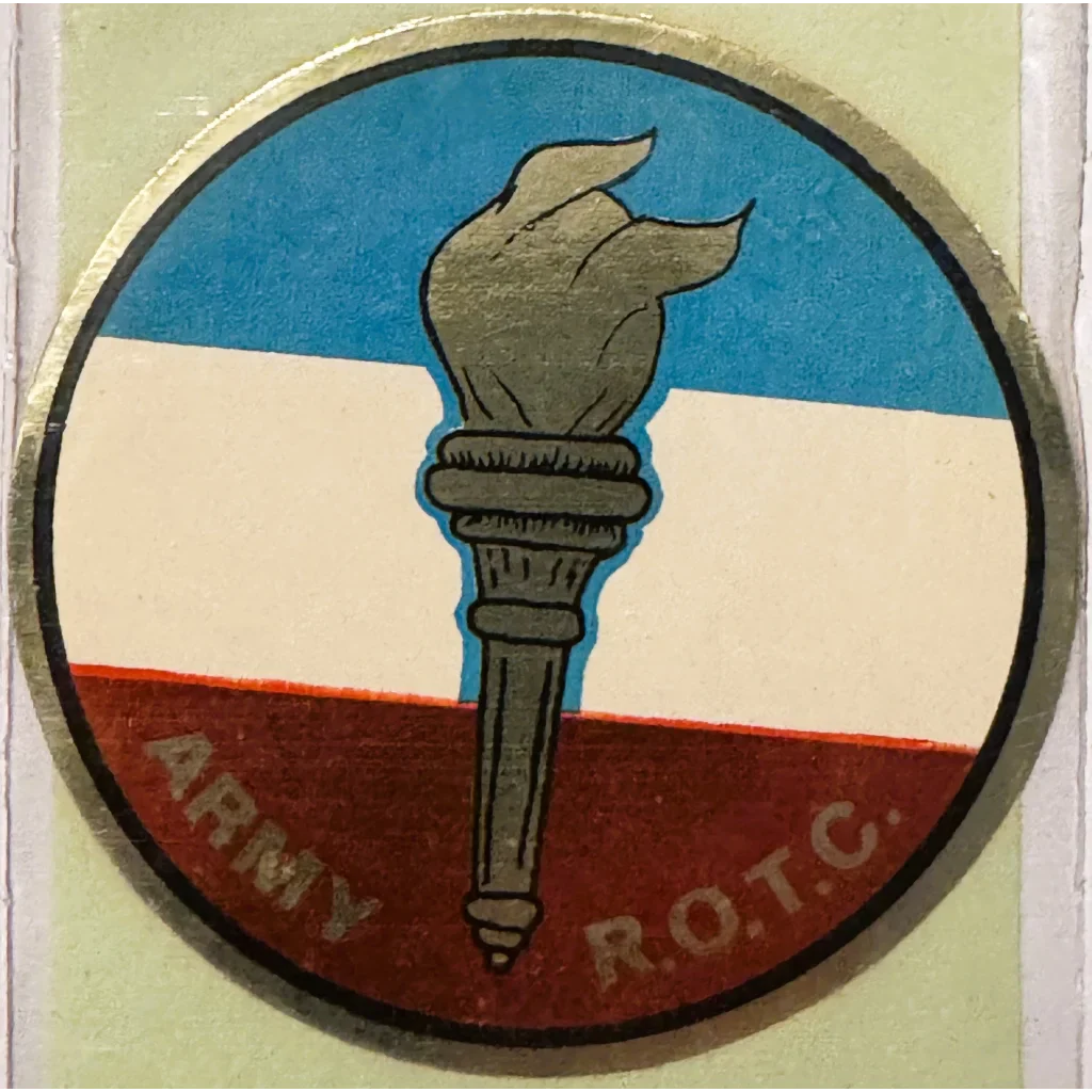 Rare Vintage 1960s Army ROTC Emblem Crest Decal Sealed