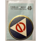 Rare Vintage 1960s Embla Crest Civil Defense Decal Unearthed