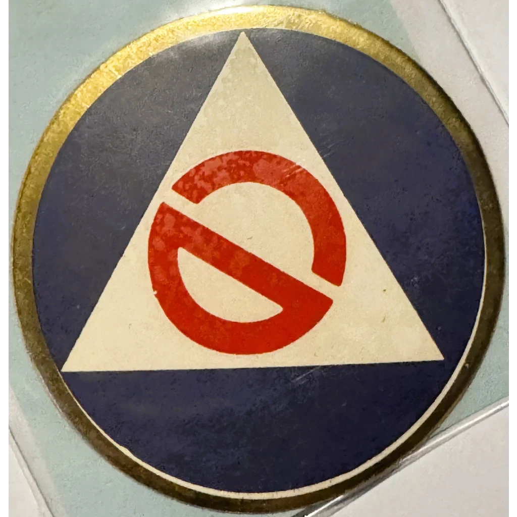 Rare Vintage 1960s Embla Crest Civil Defense Decal Unearthed