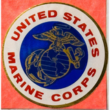 Rare Vintage 1960s Embla Crest USMC Decal Sealed Collectible