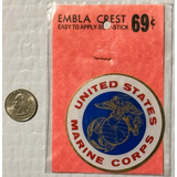 Rare Vintage 1960s Embla Crest USMC Decal Sealed Collectible