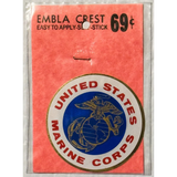 Rare Vintage 1960s Embla Crest USMC Decal Sealed Collectible