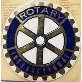 Rare Vintage 1960s Rotary International Embla Crest Decal Discovered
