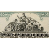 Rare Vintage 1960s Studebaker Packard Stock Certificate Teal Gem