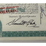 Rare Vintage 1960s Studebaker Packard Stock Certificate Teal Gem