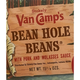 Rare 1960s Van Camps Beans Label Vintage Collectible
