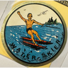 Rare Vintage 1960s Water Skier Decal Embla Crest Collectible
