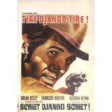 Rare 1968 Tire Django Tire Belgium Movie Poster Shoot Gringo Shoot