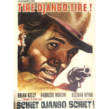 Rare 1968 Tire Django Tire Belgium Movie Poster Shoot Gringo Shoot