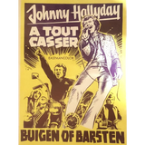 Rare Vintage Johnny Hallyday Movie Poster Rocks Belgium 1968