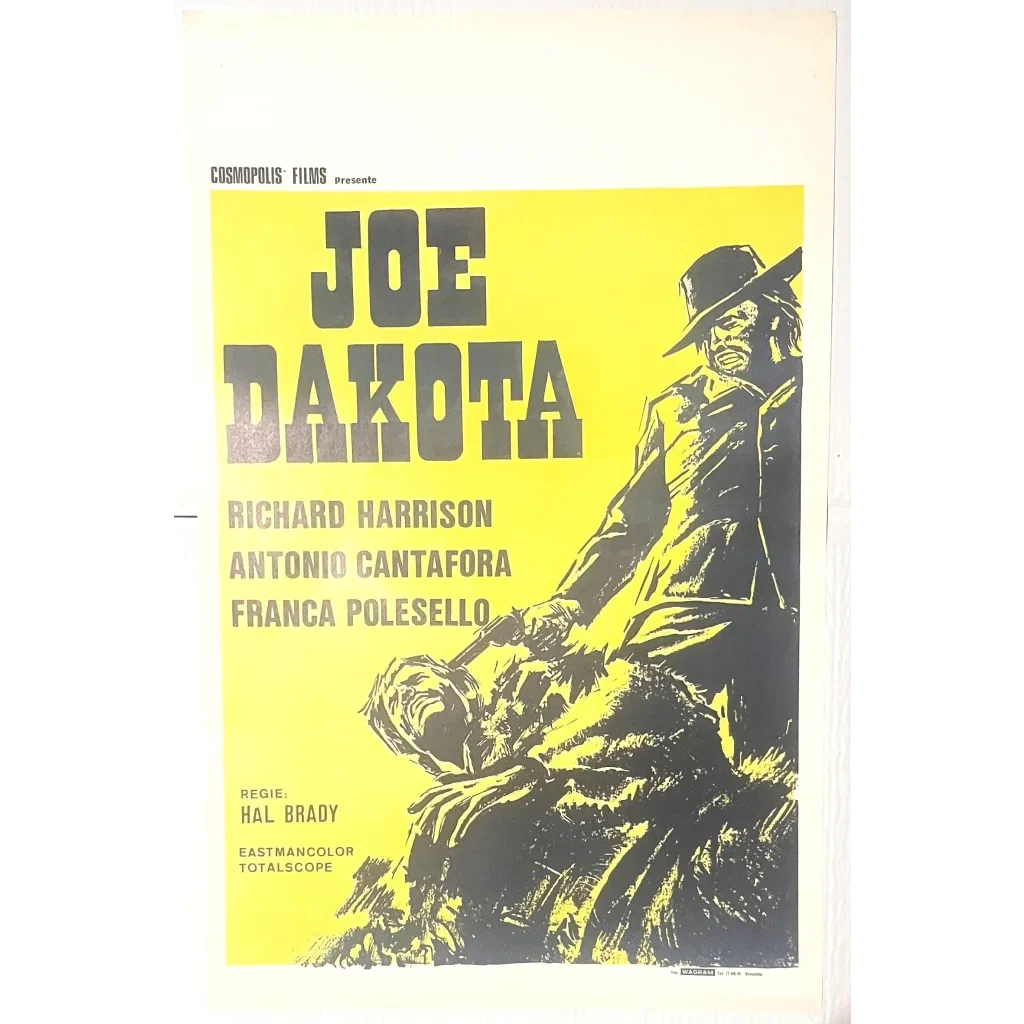 Rare Vintage Joe Dakota Movie Poster Brings Spaghetti Western Thrills