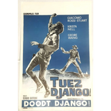 Rare 1967 Tuez Django Doodt Django Belgium Movie Poster Revives Walls