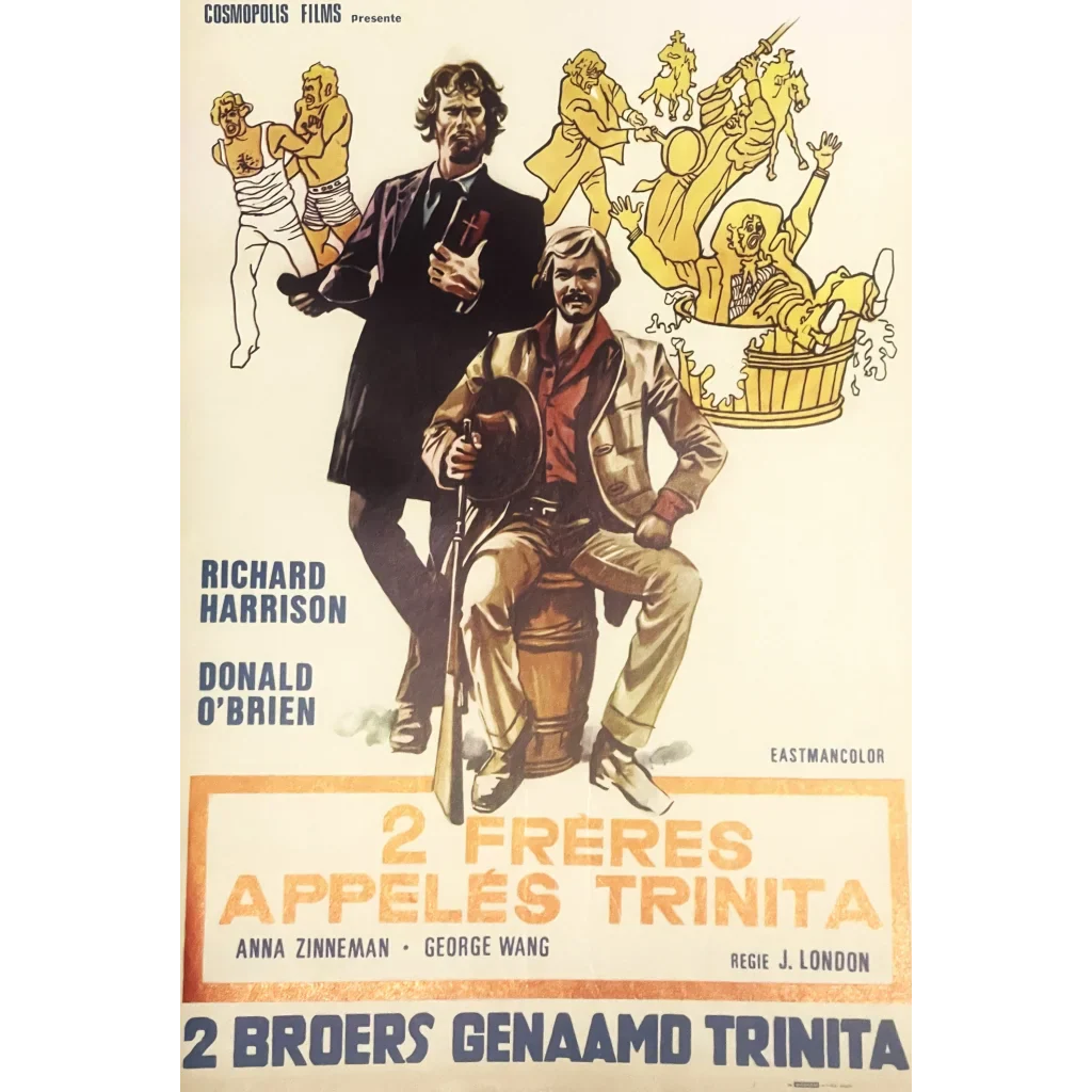 Rare 1972 Freres Appeles Trinita Belgium Movie Poster Unleashed