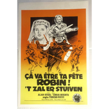 Rare 1976 Robin Hood Etre Ta Fete Belgium Movie Poster