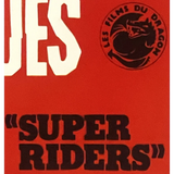 Rare Vintage Super Riders Movie Poster 1976 Belgian Film Treasure