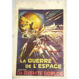 Rare Vintage Belgium Movie Poster The War in Space 1977