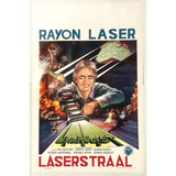 Rare Vintage Laserblast Movie Poster 1978 Belgian SciFi Gem