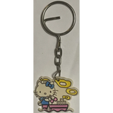 Rare Vintage Hello Kitty Blue Bow Keychain Antique Gift