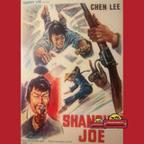 Rare Vintage Belgium Movie Poster Shanghai Joe 1972 Vibrant Art