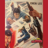 Rare Vintage Belgium Movie Poster Shanghai Joe 1972 Vibrant Art