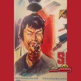 Rare Vintage Belgium Movie Poster Shanghai Joe 1972 Vibrant Art