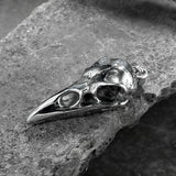 Raven Skull Stainless Steel Viking Pendant