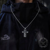 Resurrected Jesus Pure Tin Cross Necklace