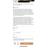 Retro Max Headroom Coke NOS Bumper Sticker Blast from the Past