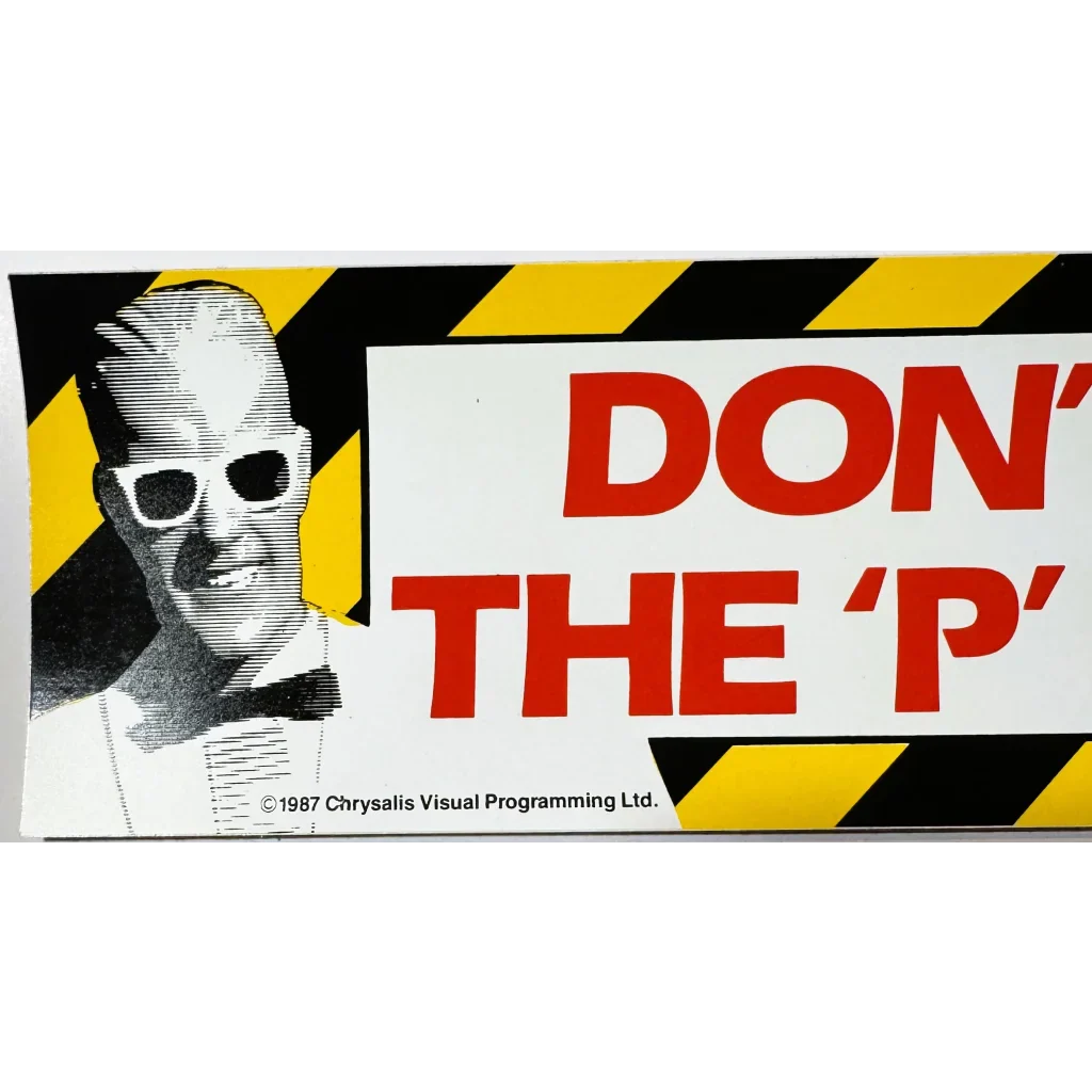 Retro Max Headroom Coke NOS Bumper Sticker Blast from the Past