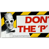 Retro Max Headroom Coke NOS Bumper Sticker Blast from the Past