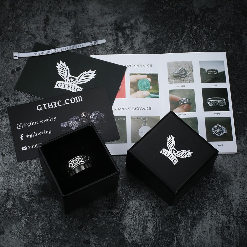 Retro Classic Pattern Stainless Steel Ring